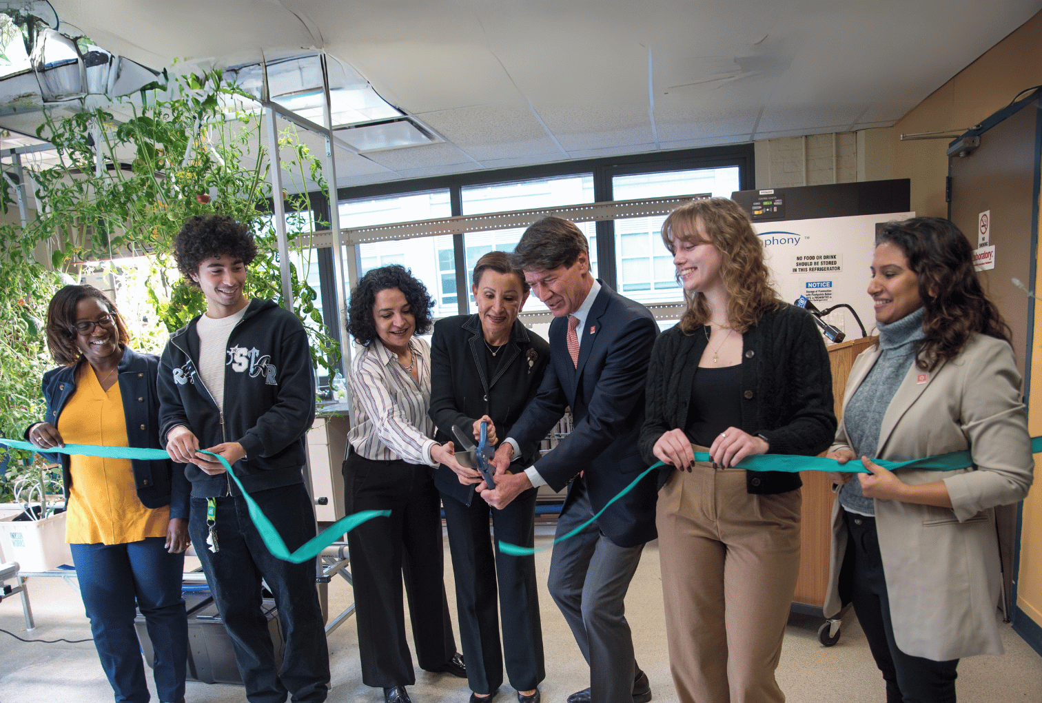 Cutting the Ribbon at LaGuardia Community College with Rep. Nydia ...