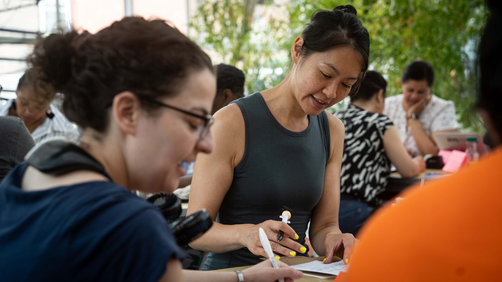 Image of teachers studying during an ASPDP session at MS333